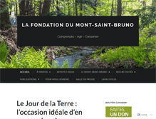 Tablet Screenshot of fondationdumontstbruno.org